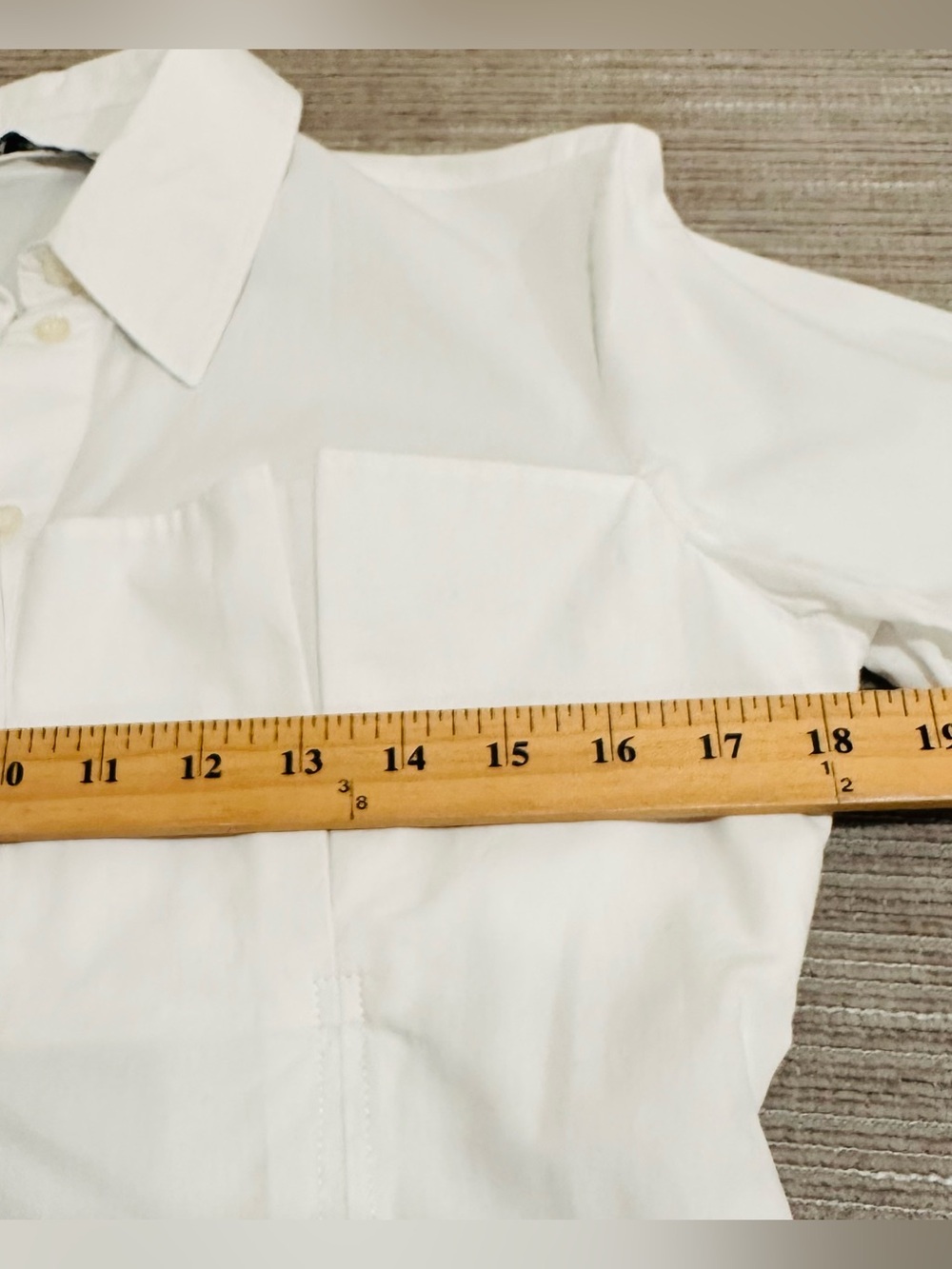 Zara White Poplin Corset Shirt Pleated Waist Ext Cuff Blouse M - Picture 9 of 12
